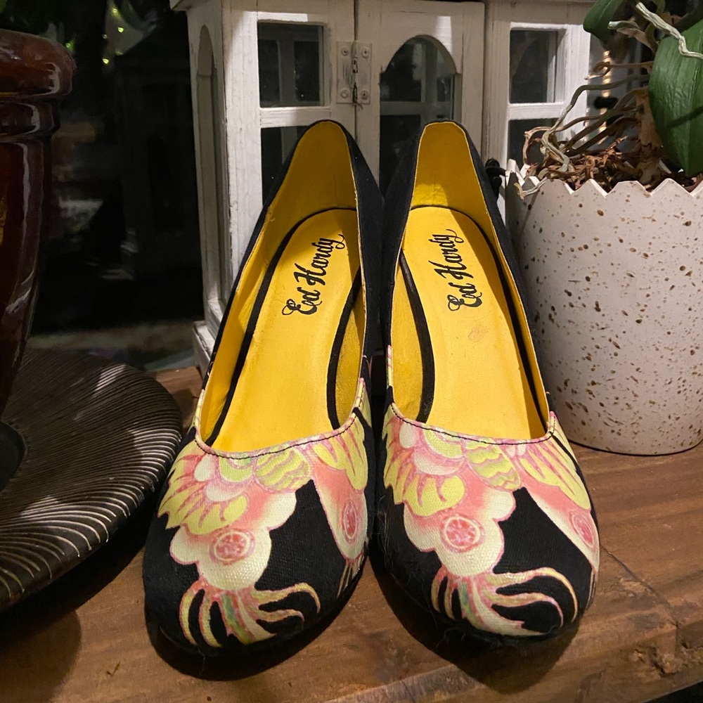 COPY - Vintage one of a kind Ed Hardy heels